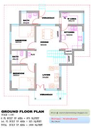 Kerala Home Plan And Elevation 1300 Sq Feet Duplex House Plans New House Plans Indian House Plans