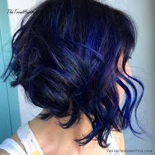 That's because blue highlights can add a major pop to black hair. Deep Blue Bob 20 Dark Blue Hairstyles That Will Brighten Up Your Look The Trending Hairstyle
