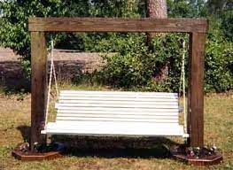 Gardenplansfree provides easy to follow instructions and a detailed cut list, so that any person with basic woodworking skills can get the job done with ease. 8 Swing Frames Ideas Garden Swing Swing Backyard Swings