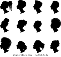 African american silhouette png collections download alot of images for african american silhouette download free with high quality for designers. African American Profile Silhouettes Women Vector Stock Vector Royalty Free 409614283 Shutterstock Silhouette Vector Silhouette Drawing Vector Illustration