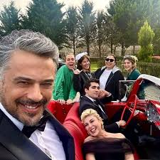 the cast with some of the crew members