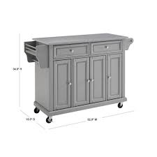 Buy wooden kitchen trolley online in india ⭐upto 70% off. Crosley Savannah Stainless Steel Top Full Size Kitchen Island Cart Gray Stainless Steel Home Kitchen Kitchen Dining Room Furniture Sek Pro De