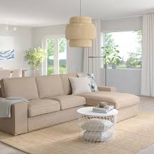 Kivik Sectional 4 Seat With Chaise Tallmyra Beige Ikea Beige Couch Living Room Beige Living Room Decor Beige And White Living Room