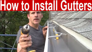 Of course, a gutter cost estimator couldn't be that simple. How To Install Gutters Youtube