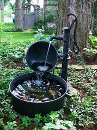 Creative Water Gardens Creative Recycling Water Pump Feature Garden Brunnen Garten Wasserspiel Garten Wasserpumpe Garten