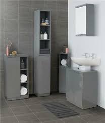 Our bathroom furniture ranges allow you to create a style that is totally right for your lifestyle. Grey Gloss Bathroom Furniture Range Storage Cabinet Cupboard Under Sink Mirror 39 99 Picclick Uk