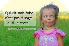 Qui vit sans folie n'est pas si sage qu'il le croit !