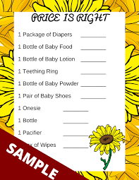 Whether they attended your baby shower or simply sent a gift, these samples provide simple guidance and inspiration to finish your thank you cards. Sunflower Baby Shower Theme Printables Games