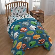 Sis covers crayola stroke of genius twin comforter set. Minecraft Survive Bed Set Twin Kids Bedding 4 Piece Comforter Sheets 2dayship Comforters Sets Home Garden Pumpenscout De