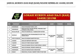 Kami ingin ucapkan tahniah kepada jemaah haji yang berjaya terpilih oleh kursus ini akan diadakan di seluruh malaysia termasuk sabah, sarawak, kelantan, terengganu, pahang, selangor, perak, johor, melaka, pulau. Jadual Kursus Asas Haji 2019 Kah Nota Kursus Haji Full Sayidahnapisahdotcom