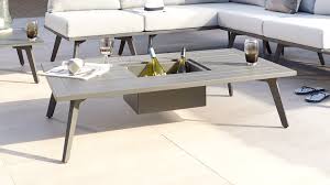Bali Large Garden Coffee Table With Ice Bucket Coffee Table Garden Coffee Table Outdoor Coffee Tables