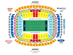 Competent Rice Stadium Seating Chart Seating Chart For Ou