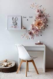 Paper Flowers Wall Decor Nursery Paper Flowers Sleepy Eyes Decor Nursery Paper Flowers Nursery Wall Decor Flower Wall Decor Paper Flower Wall