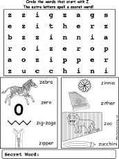 Use the exercises for each letter of the … Letter Z Alphabet Activities At Enchantedlearning Com