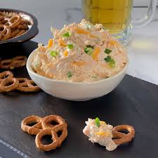I've made this recipe many times over until i reached my version of beer cheese dip perfection. 5 Minute Beer Cheddar Cheese Pretzel Dip Cold Spread Aleka S Get Together