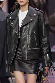 Versace Spring 2020 Men S Fashion Show Details Leather Jacket Girl Fashion Leather Jacket