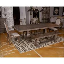 Table frame is made of welded metal with a tile insert table top natural tabletop: D813 55t Ashley Furniture Wyndahl Rectangular Extension Table
