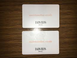 You know that there are always other fees associated with credit cards, and the david's bridal card is no exception. F S David S Bridal Merchandise Credit Gift Cards Pip The Knot Community