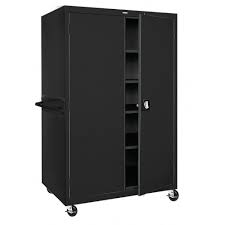 Gently used, vintage, and antique rolling storage cabinets. Sandusky Lee Mobile Black Steel Storage Cabinet 30 L X 24 W X 72 H