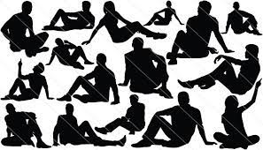 People Sitting Silhouette People Silhouettes Sitting On Ground Silhouette People Drawing People Drawing People Faces