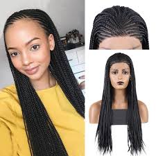 Micro braids, or zillion braids, are tiny braids that cover your head. Amazon Com Rdy 180 Density Black Micro Braids Synthetic Lace Front Wig Braiding Styles Cornrows Half Box Braided Wigs Synthetic African Hair For Women With Baby Hair 18inch Beauty