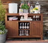 Buffet tables—the buffet table is a classic furniture piece for dining rooms. Outdoor Sideboards Buffet Utility Storage Pottery Barn