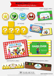 Free Mario Party Printables For Connor S Next Birthday Mario Birthday Party Super Mario Birthday Party Mario Bros Party