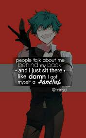 people talking behind your back quotes people talking アニメの引用 マンガの引用符 悪役デク