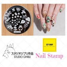 只限郵寄mail only 宮崎駿指甲印花板 龍貓 ghibli studio nail stamping plate totoro 尺寸 size 5 5cm材料 material 不銹鋼 stainles nail stamping plates nail studio stamping plates