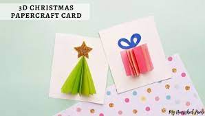 Free top 50 christmas cards. 3d Christmas Cards A Fun Papercraft For Kids And Adults My Nourished Home