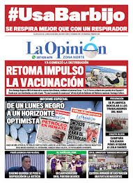 Diario La Opinión Zona Norte tapa edición impresa del 19 de abril de 2021,  Río Gallegos, Santa Cruz, Argentina | La Opinión Austral