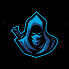 Download This Blue Assassin Esports Logo For Gaming Mascot Character Sport Illustration Transparent Png Or Vector File Esports Logo Game Logo Assassin Logo