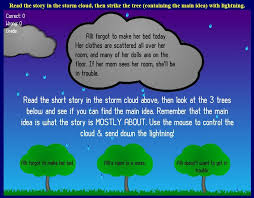 Main Idea Game Elementary Reading Reading Skills Online Reading Comprehension