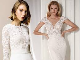 Avorio pizzo abiti senza spalline a sirena/stile sirena sweep/spazzola treno abiti da sposa. Abiti Da Sposa In Pizzo Tutte Le Tendenze Per Il 2019