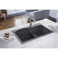 Elkay commercial sinks can be found in public spaces such as classrooms, office buildings, health care facilities, parks and recreation areas and more. Elkay Quartz Luxe 33 L X 22 W Double Basin Drop In Kitchen Sink With Aqua Divide Colorful Kitchen Decor Drop In Kitchen Sink Top Mount Kitchen Sink