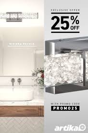 Also the vanity light looks nice either facing up or down, i have it facing up since it gives plenty of light either way as an accent light plus we have plenty of natural light during the day. Home Garden Chrome Led Vanity Light Bar Van4bc On Artika Bubble Cube 24 In Jumpland Com Au