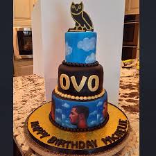 Drake Ovo Themed Cake Drake Birthday Cake Drake Cake Drake Birthday Party