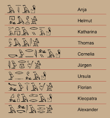 Eine hieroglyphe ist jedes der grafischen zeichen des hieroglyphe — unter einer hieroglyphenschrift (gr. Agyptische Hieroglyphen Schrift