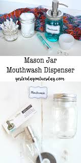 Customize this project with the word of your choice or even add each family member's name under the jars. A Dozen Mason Jar Ideas For The Bathroom Yesterday On Tuesday