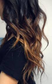 Medium, beachy waves with ombre highlights. Dark Beachy Hair Hairstyles And Beauty Tips