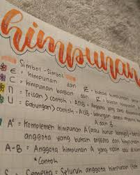 Studygramindonesia Matematika Studygram Aesthetic Lettering Rangkuman Pelajaran Himpunan Orange Me Matematika Kelas 7 Pelajaran Matematika Matematika