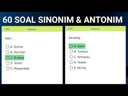 Ada jenis soal psikotes antara lain analogi, sinonim dan antonim. 60 Soal Tes Psikotes Sinonim Dan Antonim Beserta Jawabannya Youtube