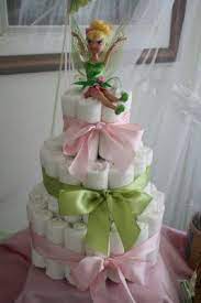 Tinkerbell Diaper Cake Disney Baby Shower Fairy Baby Showers Baby Shower