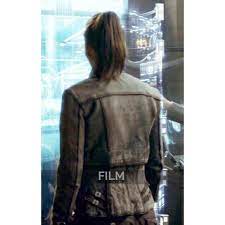 Jessica Biel Total Recall Melina Leather Jacket Leather Jacket Green Leather Jackets Leather Jackets Women