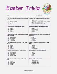 Printable trivia questions and answers multiple choice are here to let you … 24 Fun Easter Trivia For You To Complete Kitty Baby Love