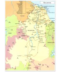 The conservative town of kota bharu is a small city, with an architectural style matching the islamic countries. Map State Of Kelantan Malaysia Wonderful Malaysia