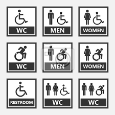 Landhaus hakenleiste mit toilettenschild, toiletten wandhaken, wc haken mit 3 haken. Zugangliches Toilettenschild Toilettenschilder Fur Behinderte Fototapete Fototapeten Stuhl Sessel Sex Myloview De