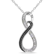 Black And White Diamond Intertwining Infinity Necklace Earrings And Bracelet Black Hills Gold Necklace Miadora Sterling Silver Diamond Infinity Necklace Women S This Black Hills Gold Jewelry Diamond Infinity Necklace Infinity Pendant