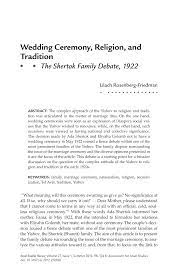 The orthodox church has its spiritual center in istanbul (formerly constantinople). Pdf Wedding Ceremony Religion And Tradition The Shertok Family Debate 1922