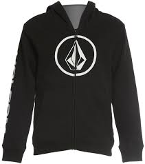 Volcom Boys Stone Front Zip Hoodie Toddler Little Kid